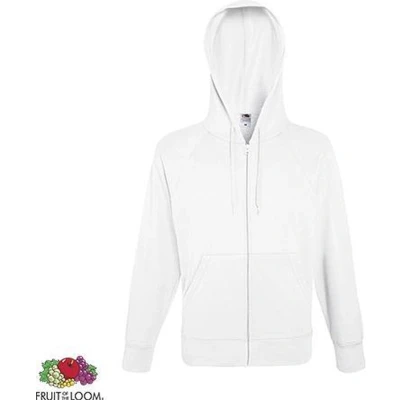 Afbeelding van Fruit of the Loom hoodie vest met rits lichtgewicht Maat XXL Kleur White