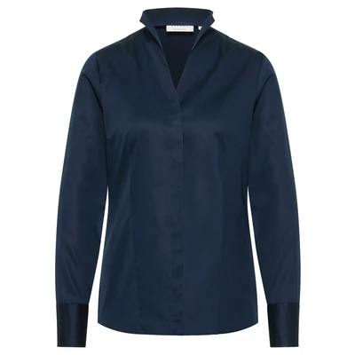 Afbeelding van ETERNA Regular Fit Dames Overhemd Marine, Effen