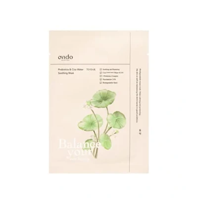 Afbeelding van Ondo Beauty 36.5 Probiotics &amp; CICA Water Soothing MASK 5 UNIT PACK Masker, Maat: 125 g,