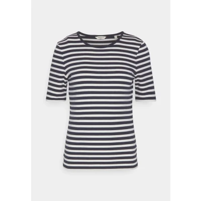 Afbeelding van GANT SLIM Striped Tshirt print, Dames, Maat: Medium, Evening blue
