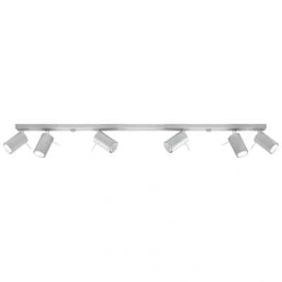 Afbeelding van LED Plafondspot grijs RING 6 x GU10 aansluiting