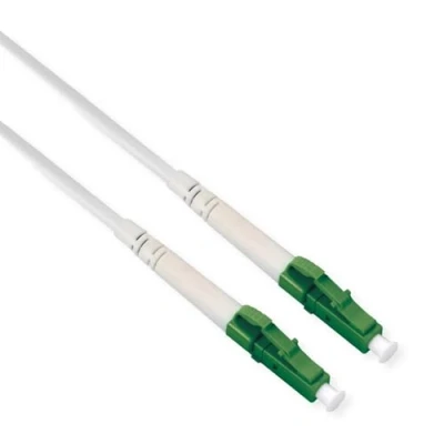 Afbeelding van ROLINE glasvezelkabel 9/125 µm OS2, LC/LC, APC, staalgewapend, simplex, LSOH, wit, 10 m