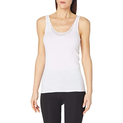 Afbeelding van SCHIESSER selected! premium singlet (1 pack) dames hemd wit Maat: 42