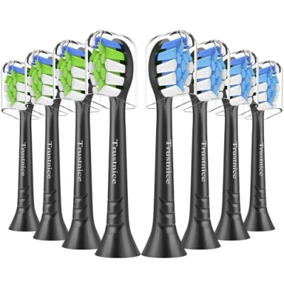 Afbeelding van Trustnice Vervangende tandenborstelkoppen voor Philips Sonicare Click on handgrepen, opzetborstels compatibel met Sonicare, 8 stuks