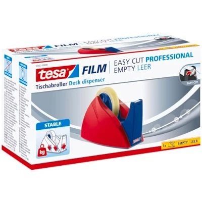 Afbeelding van tesa Easy Cut® Professional 57422 00000 03 Plakbandhouder Cut Rood, Blauw 1 stuk(s)