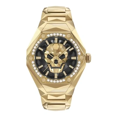 Afbeelding van Philipp Plein The $Kull Spikes PWPWA0824 Horloge Staal Goudkleurig Ø 45 mm