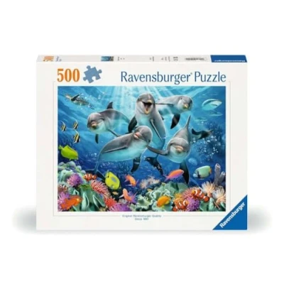 Afbeelding van Ravensburger Legpuzzel Dolfijnen in het Koraalrif, 500st.