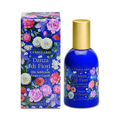 Afbeelding van L&#039;Erbolario Danza Di Fiori Zijdeachtige olie voor lichaam en haar, verpakking van 6 stuks (6 x 100 ml)