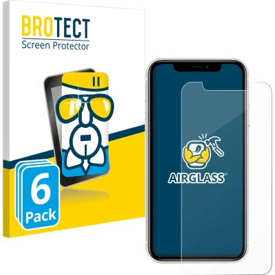Afbeelding van BROTECT Screenprotector voor Apple iPhone 11 Folie Beschermfolie Beschermglas transparant (6 Stuks)