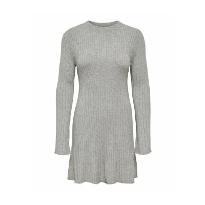 Afbeelding van ONLY Onlmichella MIDI Gebreide jurk, Dames, Maat: XS, Medium grey melange