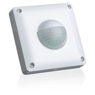 Afbeelding van SEBSON Bewegingsmelder Inbouw Buiten IP65, LED geschikt, Detectiebereik 10m/190, Wandmontage, regelbare Infrarood Sensor Installatie 53x53x23mm