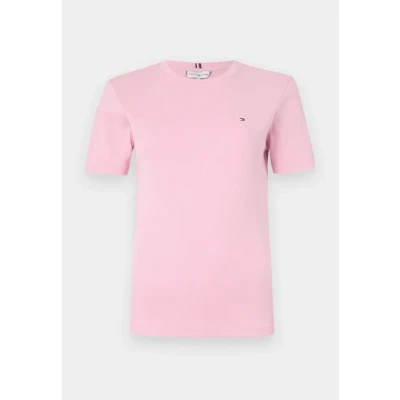 Afbeelding van Tommy Hilfiger SLIM CODY Tshirt print, Dames, Maat: XXS, Classic pink