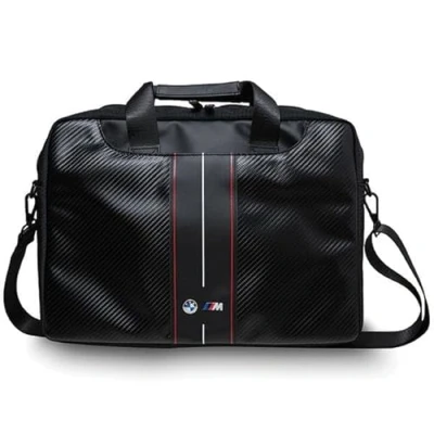 Afbeelding van BMW M Carbon Red Stripes Laptoptas (Geschikt voor toestellen tot 16 Inch) Zwart