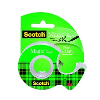 Afbeelding van Plakband Scotch Magic 810 19mmx7.5m onzichtbaar + afroller