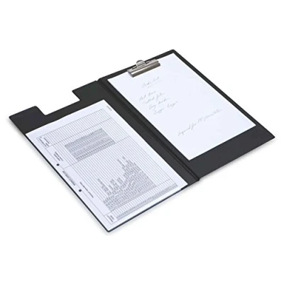 Afbeelding van Rapesco CD1L00B2 Klembordmap met Grote Capaciteit, A4, Zwart