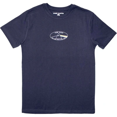 Afbeelding van Pink Floyd Mini DSOTM Oval Heren T shirt M Blauw