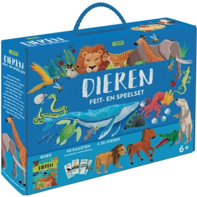 Afbeelding van Uitgeverij rebo feit en speelset dieren