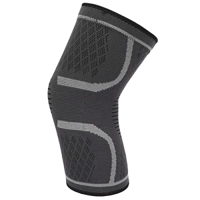 Afbeelding van 2 pack Kniecompressiemouw voor Heren en Dames, Kniebrace ondersteuning Hardloopbasketbalgymnastiek, Kniebeschermers Meniscusscheur, ACL, Artritis, Gewrichtspijnverlichting(L)