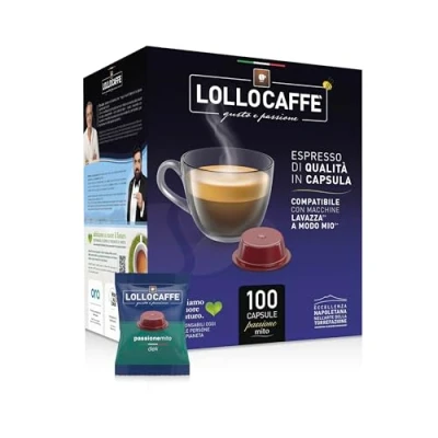 Afbeelding van LOLLO Passionemio, koffiecapsules, compatibel met een Modo Mio, cafeïnevrije mix, 200 stuks