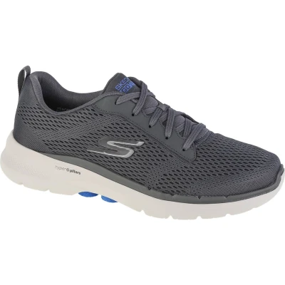 Afbeelding van Skechers Performance GO WALK 6 Sportieve wandelschoenen, Heren, Maat: 44, Charcoal Textiel