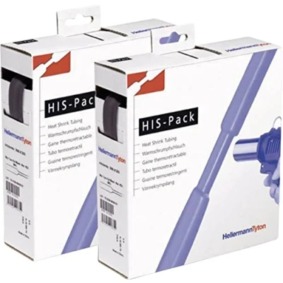 Afbeelding van Krimpkous box zwart met de krimpfactor 2:1 (9,5/4,7mm)