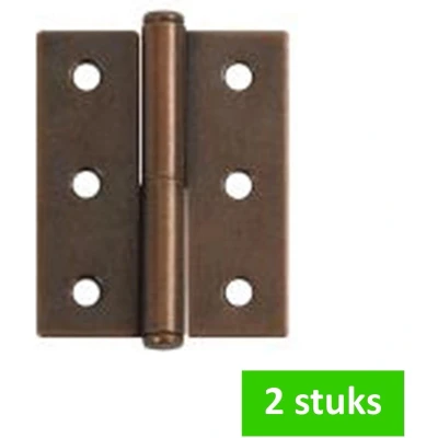 Afbeelding van i FIX paumelle scharnier links 50 x 40 mm bronskleurig 2 STUKS