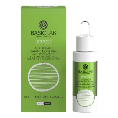 Afbeelding van Esteticus anti oxidant balancing serum met vitamine C 15% prebiotic en rijst water filter 30ml