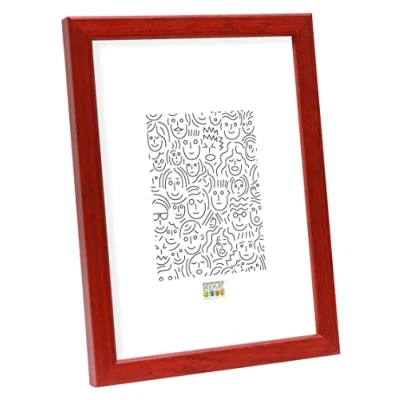 Afbeelding van Deknudt Frames fotolijst S41JL4 hout rood voor foto: 15x20 cm