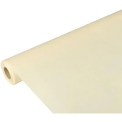 Afbeelding van Papstar Tafelkleed/tafelkleed rol crème &quot;Soft Selection&quot; (1 stuk) 10 x 1,18 m van PP vlies, stofachtig, milieuvriendelijk, vochtbestendig, afwasbaar, #82287