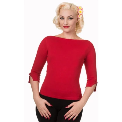 Afbeelding van Dancing Days ADDICTED Longsleeve top 3XL Rood