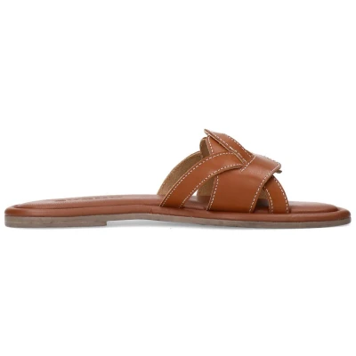 Afbeelding van sacha Muiltjes, Dames, Maat: 36, Cognac Schoenen