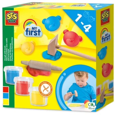 Afbeelding van Ses My First Klei Met Tools 3X90Gr. Glutenvrij