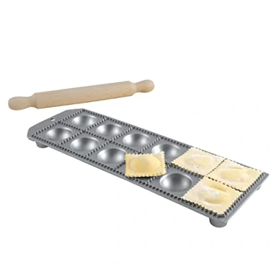Afbeelding van Eppicotispai Ravioli mal rond met rolstok 12 stk