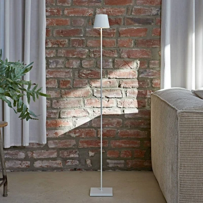 Afbeelding van Sigor LED vloerlamp Nuindie IP54 120 cm rond USB C sneeuwwit