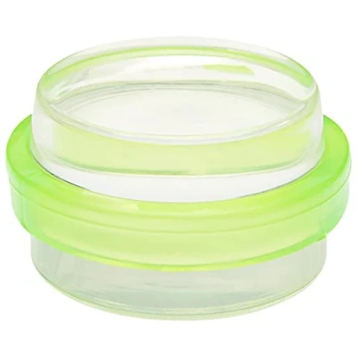 Afbeelding van WAGNER Vloer deurstopper CLEAR GREEN diameter Ø 38 x 22 mm, hoogwaardig kunststof, transparant/groen, zelfklevend, verwijderbaar zonder resten 15501511