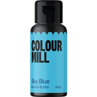 Afbeelding van Colour Mill Aqua Blend Voedingskleurstof op Waterbasis Sky Blue 20 ml