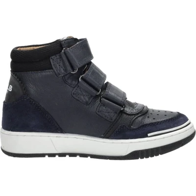 Afbeelding van Develab leren sneakers donkerblauw
