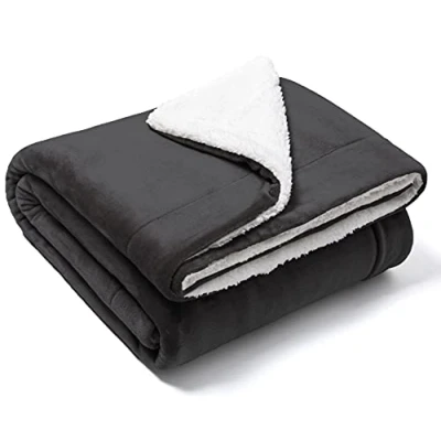 Afbeelding van Fleece Deken, Deken Een of Tweepersoons 160 x 210 cm, Kinderflanel Bed Super Zacht Zwart/wit