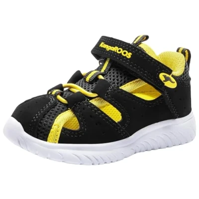 Afbeelding van KangaROOS Ki Rock Lite Ev 18 Platte sandalen, Jet Black Lemon Chrome, 30 EU, EU