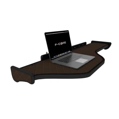 Afbeelding van F CORE Tafels op het dashboard vrachtwagen compatibel voor DAF XF 106 01.14 Midden LED paneel BRUIN
