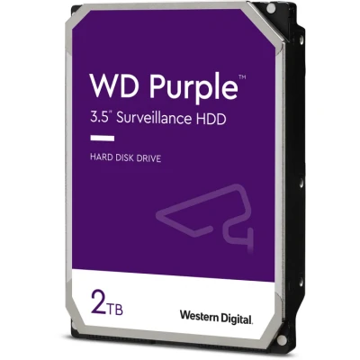 Afbeelding van WD HDD 3.5 2TB S ATA3 WD23PURZ Purple