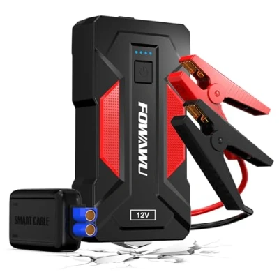 Afbeelding van FOWAWU 3000 A 22800mAh Car Jump Starter (8.5 L Gas,6.5 Diesel), 12 V Battery Starter, Jumper Portable with USB/LED Light