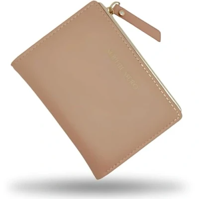 Afbeelding van Portemonnee Dames Met ritssluiting en goudkleurige details muntvak Sophie Siero® LOIS Lichtbruin