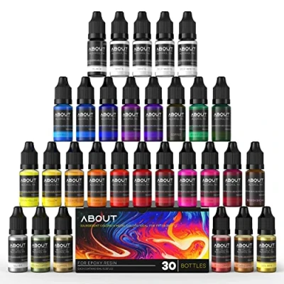 Afbeelding van Alcoholinkt, 30 kleuren, geconcentreerde epoxyharsverf, harskleurstof, doe het zelf, voor handwerk, schilderen, sieraden, 10 ml per stuk
