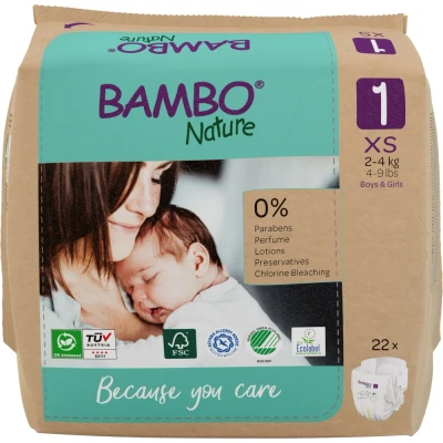 Afbeelding van Bambo Nature Luiers 22 stuks maat 1