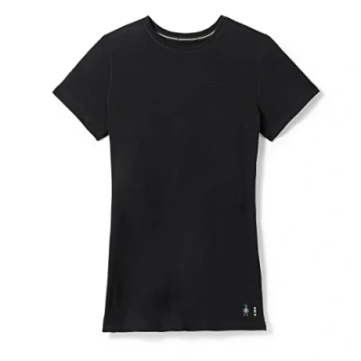 Afbeelding van Smartwool Short Sleeve TEE Tshirt basic, Dames, Maat: Large, Black