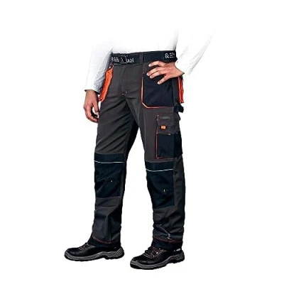 Afbeelding van Leber&amp;Hollman LH FMN T_SBP46 vormen beschermende broek, staalblauw zwart oranje, 46 maten