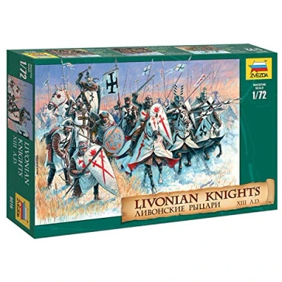 Afbeelding van 1:72 Zvezda 8016 Livonian Knights Plastic Modelbouwpakket