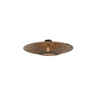 Afbeelding van GOOD&amp;MOJO Plafonniere Bali Bamboe Ø87cm Bruin