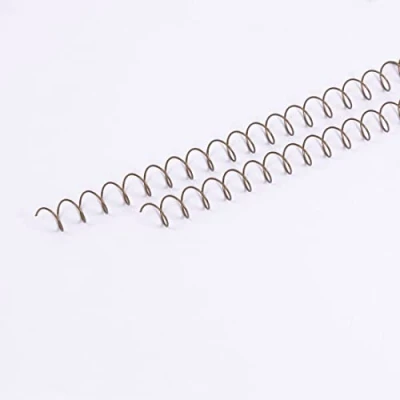 Afbeelding van Craftelier Set van 2 spiralen voor het binden albums, notitieboeken of kalenders, ideaal scrapbooking en knutselprojecten, Ø 1,27 cm, lengte 30,5 vintage brons